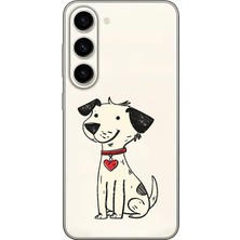 Zeyno Samsung S24 Uyumlu Sevimli Köpek Desenli Silikon Kılıf