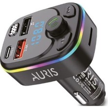 Nidage Bluetooth Araç Kiti Araç Fm Transmitter USB Type-C Sd Kart Mp3 Flash Için Uygun Pd Çakmaklık Girişl