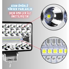 Dekohop Off Road 4 Inç LED Çalışma Lambası 12-24V Traktör Tır Kamyon Atv Yüksek Performanslı Sis Farı Metal