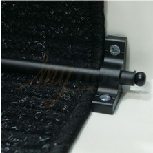 Çelik Halı Tutucu Merdiven Dip Çubuğu Siyah - Kalın / 110CM