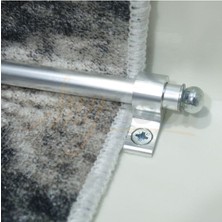 Tek Delikli Halı Tutucu Merdiven Dip Çubuğu Gümüş - Ince / 130CM