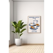 Bs Baskı A3 Mornıng Coffee Club Baskılı Poster