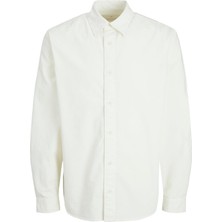 Jack & Jones Jprccregent Corduroy Shırt L/s Beyaz 12260725