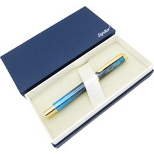 Signator® ST165 Electra Blue Gold Metal Roller Kalem | Isme Özel Kalem