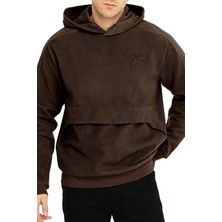 Raru Erkek Dives Kapüşonlu Polar Sweatshirt