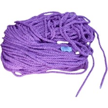Tahtakale Toptancı Kordon Ip Sarmanlı Kalın 5  mm Örgü İp 50 Metre  Mor