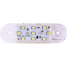 Ahmet Otomotiv (10 Adet) Tombul Parmak LED Beyaz 12V-24V