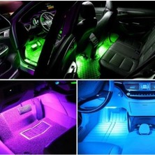 Ahmet Otomotiv Ayak Altı LED Rgb Işık Araç Içi ve Ev Aydınlatma Sese Duyarlı 12 LED USB Girişli