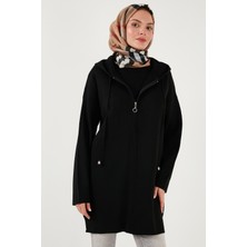 Lela Modest Regular Fit Kapüşonlu Tesettür Triko Hırka Bayan HIRKA 4616176