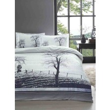 Özdilek Çift Kişilik (Çarşafı Lastikli) Nevresim Takımı Wood Mor
