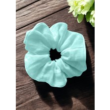 Joyous Mom & Kids  Dev Boy Muslin Saç Lastiği Oversize Pamuklu Saç Tokası Scrunchie Toka