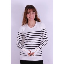 Fashion Friends Kadın Ekru Kazak - 24K0023K1