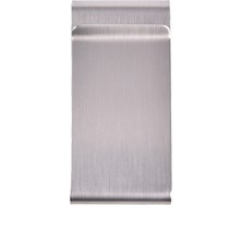 Spelt Çift Taraflı Metal Geniş Kağıt Para Tokası Kart Tutucu Klips Cüzdan Ataş Gümüş 6cm x 3cm