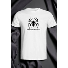 Nice Work By Nice Hands Spider Man Özel Koleksiyon Ön Taraf Baskılı Beyaz T-Shirt Tişört