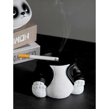 Taşdevri Life Dekoratif Kapaklı Sevimli Panda Küllük, Kültablası