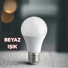 Ledarmy 10 Adet 9W LED Ampul A+ 6500K Soğuk Beyaz Işık Lamba Aydınlatma ASA-12082 Enerji Tasarruflu Uzun Ömürlü E27