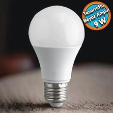 Ledarmy 10 Adet 9W LED Ampul A+ 6500K Soğuk Beyaz Işık Lamba Aydınlatma ASA-12082 Enerji Tasarruflu Uzun Ömürlü E27