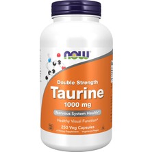 Now Taurine Amino Acid Free Form 1000 Mg 250 Capsules Taurin Amino Asit 250 Kapsül