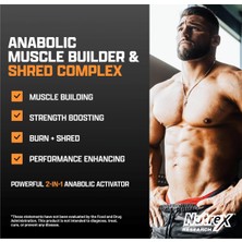 Nutrex Anabol Ripped Anabolic Muscle Builder for Men, 2'si 1 Arada Takviye, 60 Capsul.Usa Version