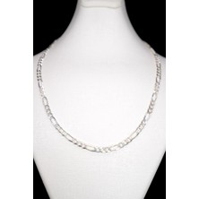 Ermir Gold Gümüş Figaro Zincir 925 Ayar