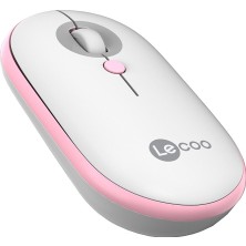 Lenovo Lecoo WS212 Kablosuz Optic 1600DPI Pembe Mouse