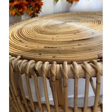 Rattan Bambu Hasır Yuvarlak Orta Sehpa,rattan Tasarım Yuvarlak Orta Sehpa