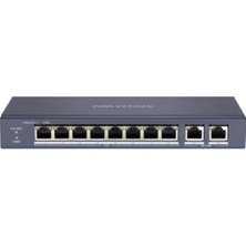 Hikvision DS-3E0310P-E/M 8 Port 10/100 Yönetilemez Poe Switch