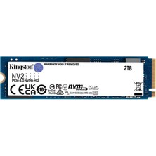 Kingston 2 Tb Kıngston Nv2 M.2 2280 Pcıe 4.0 Nvme SNV2S/2000G