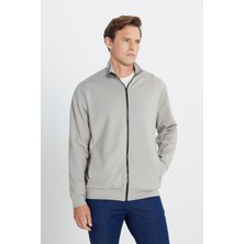 Altınyıldız Classics Pamuklu Standart Fit Normal Kesim Dik Yaka Cepli Esnek Sweatshirt