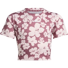 Adidas Performance IW3289 Train Essentials Seasonal Printed Cropped Training Tee Kids
