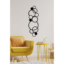 Artroya - Free Baloncuklar Metal Duvar Tablosu - Ev Duvar Dekorasyonu - 100 X 33 - Cm -Siyah - Deco-153