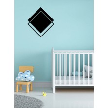 Artroya - Balance Metal Duvar Tablosu - Ev Duvar Dekorasyonu - 50 X 56 - Cm -Siyah - Deco-035