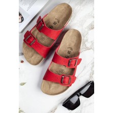 Neon Shoes Unisex Ortopedik Taban Çift Bantlı Tokalı Bay Bayan Sahil Tatil Yazlık Ev Dışarı Terliği