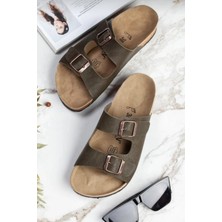 Neon Shoes Unisex Ortopedik Taban Çift Bantlı Tokalı Bay Bayan Sahil Tatil Yazlık Ev Dışarı Terliği