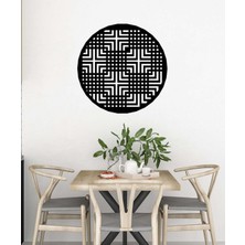 Artroya - Rosco Metal Duvar Tablosu - Ev Duvar Dekorasyonu - 60 X 60 - Cm -Siyah - Deco-167