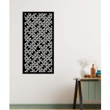 Artroya - Kamuflaj Desen Metal Duvar Tablosu - Ev Duvar Dekorasyonu - 90 X 45 - Cm -Siyah - Deco-098