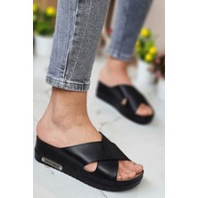 Neon Shoes Kadın Günlük Ortopedik Anatomik Terletmeyen Yumuşak Taban Suni Deri Ev Dışarı Anne Terlik