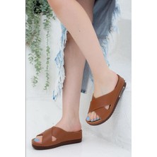 Neon Shoes Kadın Günlük Ortopedik Anatomik Terletmeyen Yumuşak Taban Suni Deri Ev Dışarı Anne Terlik