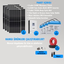 Cks Enerjı 6.2 Kw Hazır Solar Bağ Evi Paketi Kolay Kurulum - Orta Paket