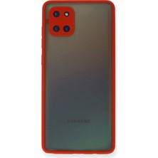 Newface Samsung Galaxy A81 / Note 10 Lite Kılıf Montreal Silikon Kapak - Kırmızı 13