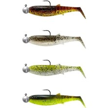 Savage Gear Cannibal Shad 6.8cm 3gr+5gr #1/0 Clear Water 4+4 Adet Sahte Balık