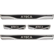 Brsplast Seat Ateca Uyumlu 4 Prç. Iç Kapı Eşiği Karbon Krom Abs