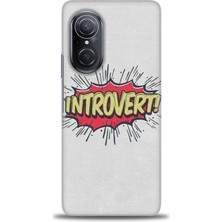 Kılıf Evreni Huawei Nova 9 Se Kılıf Hd Baskılı - Introvert! + 9h Nano Ekran Koruyucu