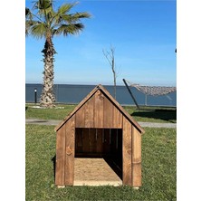 Elawoodworking Ela Woodworking Ahşap Büyük Boy Köpek Kulübesi