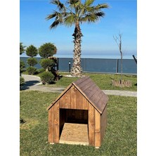 Elawoodworking Ela Woodworking Ahşap Büyük Boy Köpek Kulübesi