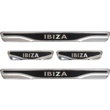 Brsplast Seat Ibıza Uyumlu 4 Parça Iç Kapı Eşiği Karbon Krom Abs