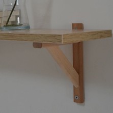 Lethe Works Raf Ayağı, Gürgen Ahşap Raf Ayağı (11 Adet) (Natural)