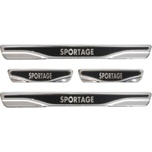 Kıa Sportage Uyumlu 4 Parça Iç Kapı Eşiği Karbon Krom Abs