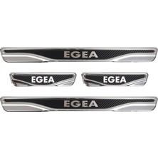 Brsplast Fıat Egea Uyumlu 4 Parça Iç Kapı Eşiği Karbon Krom Abs