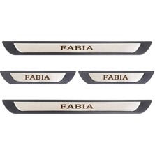 Brsplast Skoda Fabıa Uyumlu 4 Parça Iç Kapı Eşiği Krom Abs